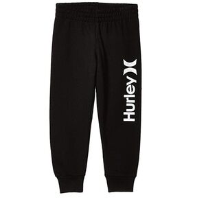 Hurley Logo Boys Black Sweatpants